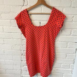 Seductions Polka Dot Dress Sz Large